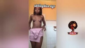 Naija babe undressing on camera